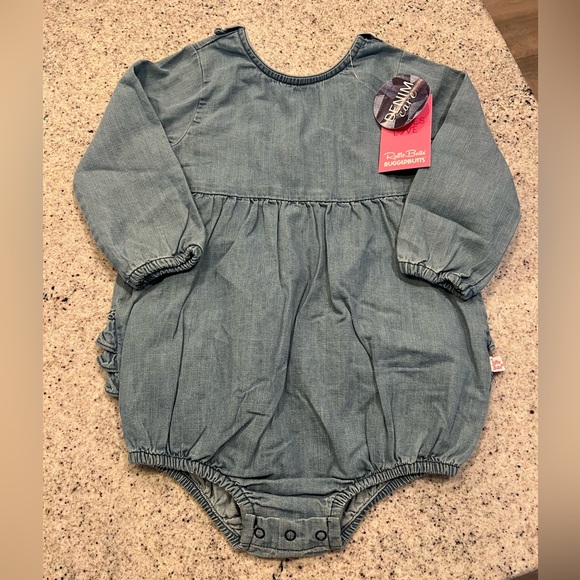 Ruffle Butts Other - NEW Ruffle Butts Romper Chambray 2T